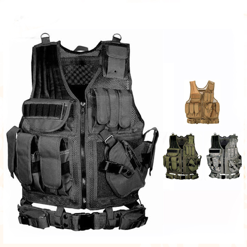 Hunting Outdoor Game - Gilet tattico Molle regolabile Gilet da